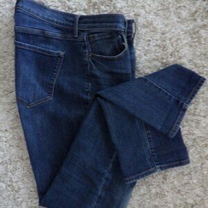 Old Navy Jeans Womens Blue Denim Curvy Straight Leg Mid Rise Pant Size 8 Western